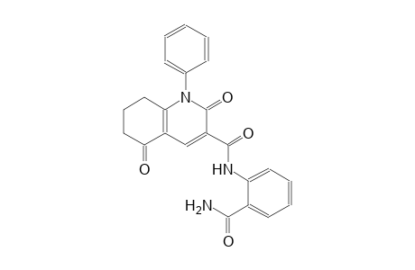 N-[2-(aminocarbonyl)phenyl]-2,5-dioxo-1-phenyl-1,2,5,6,7,8-hexahydro-3-quinolinecarboxamide