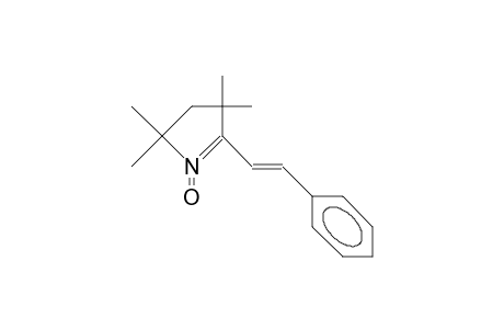 3,3,5,5-Tetramethyl-2-(B-styryl)-1-pyrroline 1-oxide