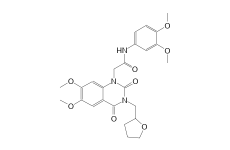 2-(6,7-dimethoxy-2,4-dioxo-3-(tetrahydro-2-furanylmethyl)-3,4-dihydro-1(2H)-quinazolinyl)-N-(3,4-dimethoxyphenyl)acetamide