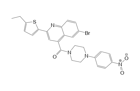 6-bromo-2-(5-ethyl-2-thienyl)-4-{[4-(4-nitrophenyl)-1-piperazinyl]carbonyl}quinoline