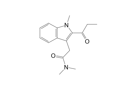 N,N-dimethyl-2-(2-propionyl-1-methyl-1H-indol-3-yl)acetamide