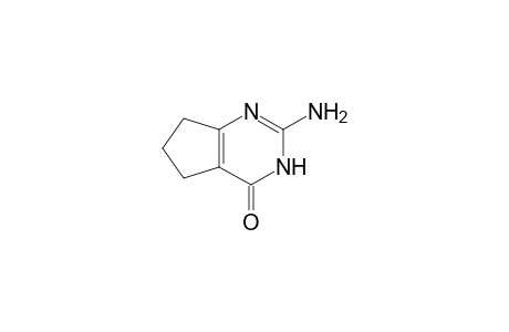 4H-Cyclopenta-pyrimidin-4-one, 2-amino-3,5,6,7-tetrahydro-