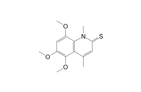5,6,8-trimethoxy-1,4-dimethyl-2-quinolinethione
