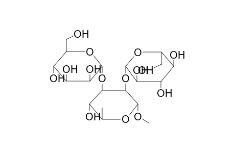 METHYL 2-O-(BETA-D-GLUCOPYRANOSYL)-3-O-(ALPHA-D-MANNOPYRANOSYL)-ALPHA-L-RHAMNOPYRANOSE