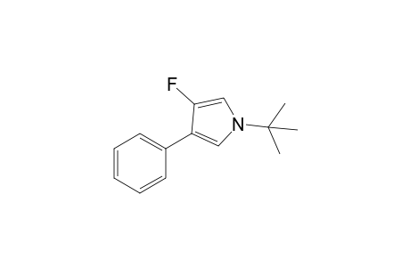 1-tert-Butyl-3-fluoranyl-4-phenyl-pyrrole