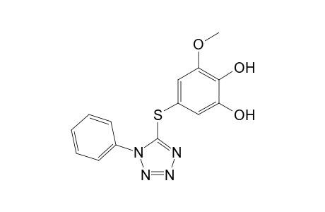 3-Methoxy-5-(1-phenyl-1H-tetrazol-5-ylthio)benzene-1,2-diol
