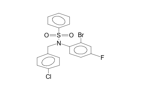 N-(4-CHLOROBENZYL)-N-(2-BROMO-4-FLUOROPHENYL)PHENYLSULPHONYLAMIDE