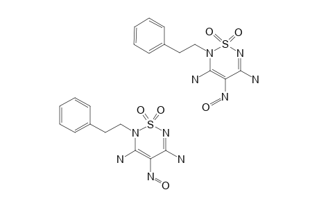 2-(2-PHENYLETHYL)-3,5-DIAMINO-4-NITROSO-2H-1,2,6-THIADIAZINE-1,1-DIOXIDE