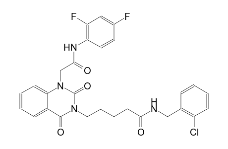 N-(2-chlorobenzyl)-5-(1-[2-(2,4-difluoroanilino)-2-oxoethyl]-2,4-dioxo-1,4-dihydro-3(2H)-quinazolinyl)pentanamide