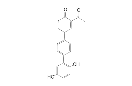 2-Acetyl-6-(2',5'-dihydroxy-2'-phenylphenyl)-1-cyclohexen-3-one