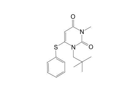 1-(2,2-dimethylpropyl)-3-methyl-6-(phenylthio)pyrimidine-2,4-dione