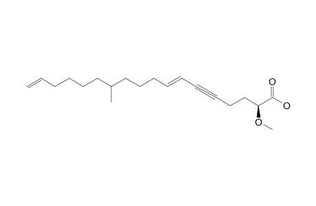 (E)-STELLETTIC-ACID-B;(E)-(2S)-2-METHOXY-12-METHYLOCTADECA-7,17-DIEN-5-YNOIC-ACID