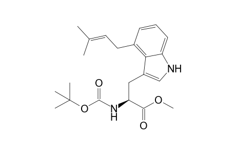(2S)-2-(tert-butoxycarbonylamino)-3-[4-(3-methylbut-2-enyl)-1H-indol-3-yl]propionic acid methyl ester