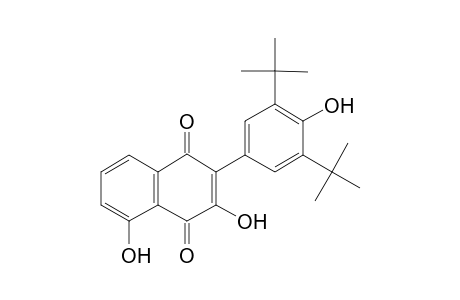 2-[3',5'-di(t-Butyl)-4'-hydroxyphenyl)-3,5-dihydroxy-1,4-naphthoquinone