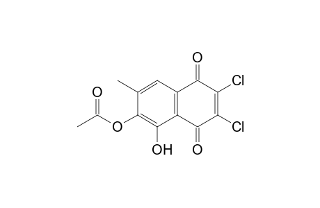 2,3-Dichloro-5-hydroxy-6-acetoxy-7-methyl-1,4-naphthoquinone