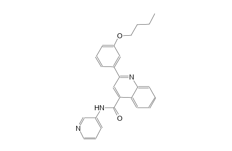2-(3-butoxyphenyl)-N-(3-pyridinyl)-4-quinolinecarboxamide