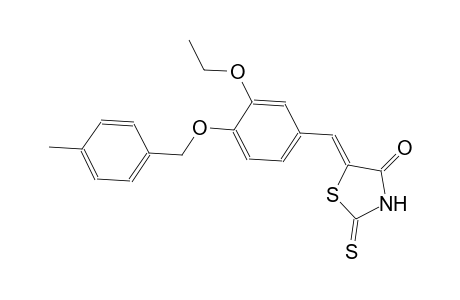 (5Z)-5-{3-ethoxy-4-[(4-methylbenzyl)oxy]benzylidene}-2-thioxo-1,3-thiazolidin-4-one