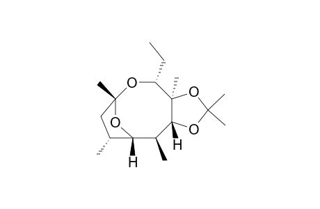 6,9-Epoxy-1,3-dioxolo[4,5-c]oxonin, 4-ethyloctahydro-2,2,3a,6,8,10-hexamethyl-, [3aR-(3a.alpha.,4.alpha.,6.beta.,8.alpha.,9.beta.,10.be ta.,10a.beta.)]-