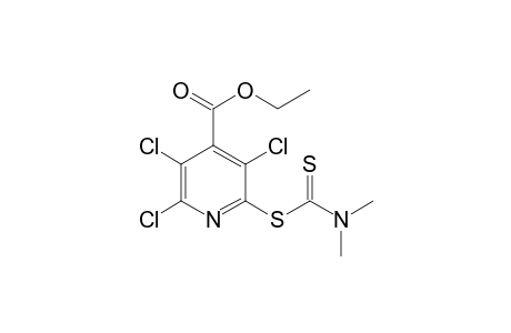 4-Pyridinecarboxylic acid, 2,3,5-trichloro-6-[[(dimethylamino)thioxomethyl]thio]-, ethyl ester