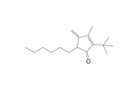3-Methyl-2-tert-butyl-4-methylene-5-hexylcyclopent-2-en-1-one