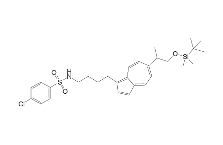 6-(2-t-Butyldimethylsilyloxy-1-methyl)ethyl-1-[4-(4-chlorobenzenesulfonylamino)butyl]azulene