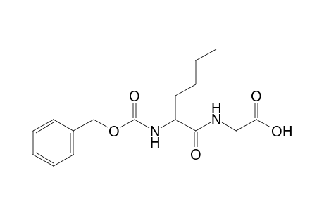 N-(N-carboxy-D,L-norleucyl)glycine, N-benzyl ester