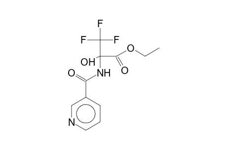 Ethyl 3,3,3-trifluoro-2-hydroxy-2-[(3-pyridinylcarbonyl)amino]propanoate