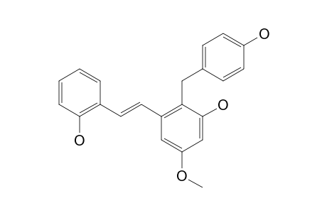 (E)-2,3'-DIHYDROXY-2'-(4-HYDROXYBENZYL)-5'-METHOXYSTILBENE
