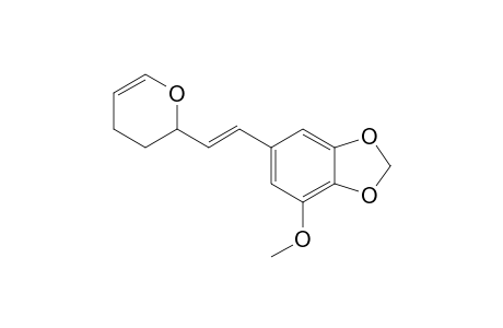 6-[(E)-2-(3,4-dihydro-2H-pyran-2-yl)ethenyl]-4-methoxy-1,3-benzodioxole