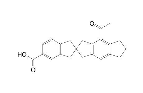 Spiro[s-indacene-2(1H),2'-[2H]indene]-5'-carboxylic acid, 4-acetyl-1',3,3',5,6,7-hexahydro-