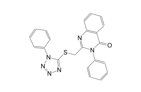 4(3H)-quinazolinone, 3-phenyl-2-[[(1-phenyl-1H-tetrazol-5-yl)thio]methyl]-