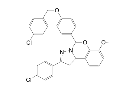 5-{4-[(4-chlorobenzyl)oxy]phenyl}-2-(4-chlorophenyl)-7-methoxy-1,10b-dihydropyrazolo[1,5-c][1,3]benzoxazine