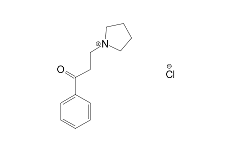 3-(1-PYRROLIDINYL)PROPIOPHENONE, HYDROCHLORIDE