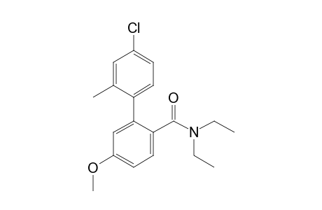 N,N-Diethyl-5-methoxy-2'-methyl-4'-chlorobiphenyl-2-carboxamide