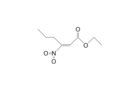 (E)-3-Nitro-2-hexenoic acid, ethyl ester