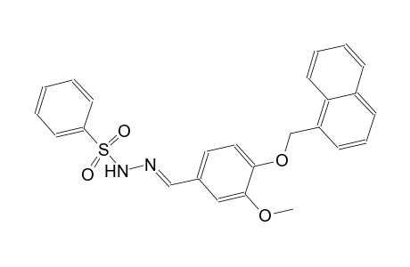 N'-{(E)-[3-methoxy-4-(1-naphthylmethoxy)phenyl]methylidene}benzenesulfonohydrazide