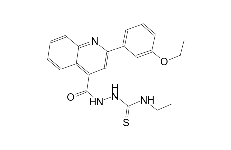 2-{[2-(3-ethoxyphenyl)-4-quinolinyl]carbonyl}-N-ethylhydrazinecarbothioamide