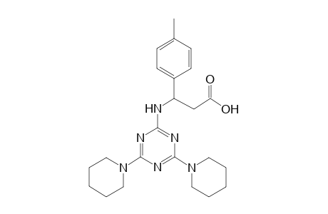 3-[(4,6-dipiperidino-s-triazin-2-yl)amino]-3-(p-tolyl)propionic acid