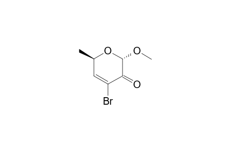 Methyl-3-bromo-3,4,6-trideoxy-.alpha.-L-glycerohex-3-enopyranoside-2-ulose