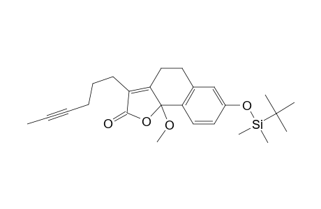 11-(tert-Butyldimethylsiloxy)-2-methoxy-5-(hex-4-yn-1-yl)-3-oxatricyclo[7.4.0.0(2,6)]trideca-5,9(1),10,12-tetraen-4-one