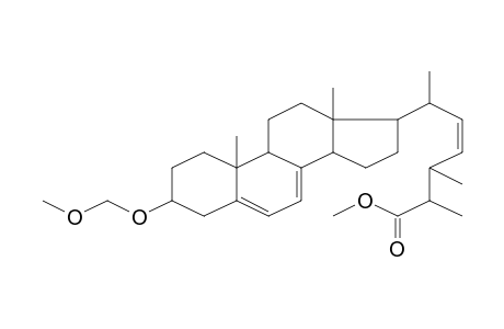 (Z)-6-[3-(methoxymethoxy)-10,13-dimethyl-2,3,4,9,11,12,14,15,16,17-decahydro-1H-cyclopenta[a]phenanthren-17-yl]-2,3-dimethyl-4-heptenoic acid methyl ester