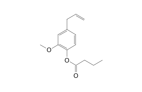 4-allyl-2-methoxyphenyl butanoate