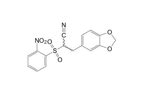 3,4-(methylenedioxy)-alpha-[(o-nitrophenyl)sulfonyl]cinnamonitrile