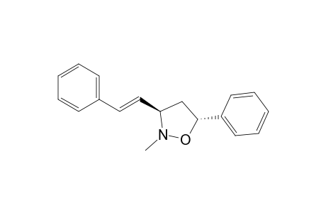 (3R,5R)-2-methyl-5-phenyl-3-[(E)-2-phenylethenyl]-1,2-oxazolidine