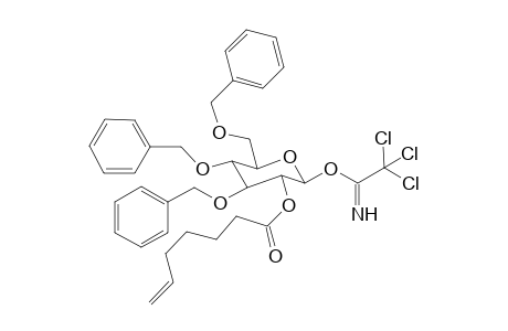 O-[2-O-(6-Heptenoyl)-3,5,6-tri-O-benzyl-D-glucopyranosyl]trichloroacetimidate
