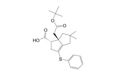 4-.alpha.-(Hydroxycarbonyl)-5-.beta.-[(t-butoxycarbonyl)methyl]-7,7-dimethyl-2-(phenylthio)bicyclo[3.3.0]oct-1-ene