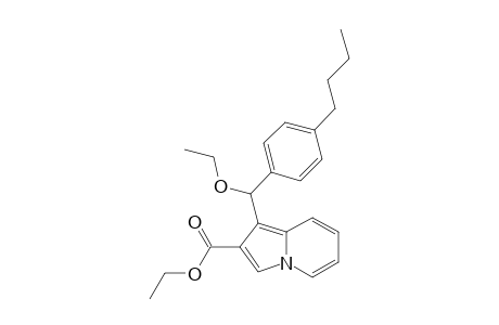 1-[Ethoxy(4-butylphenyl)methyl]-2-ethoxycarbonylindolizine