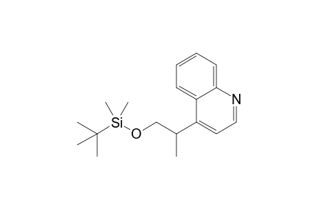 4-{[2-(tert-Butyldimethylsilyloxy)-1-methyl]ethyl}quinoline
