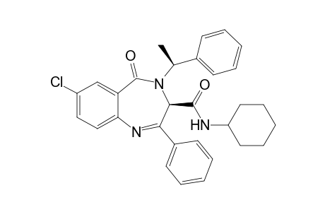 (3R)-7-Chloro-N-cyclohexyl-4-(1-(S)-methylbenzyl)-5-oxo-2-phenyl-4,5-dihydro-3H-benzo[e][1,4]diazepine-3-carboxamide