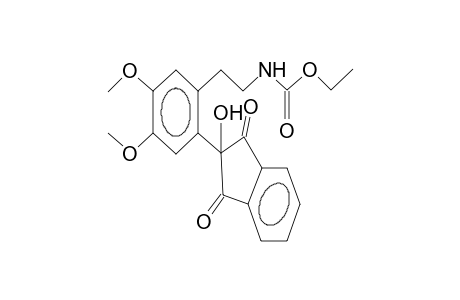 2-hydroxy-2-[3,4-dimethoxy-6-(2-ethoxycarbamidoethyl)phenyl]indane-1,3-dione